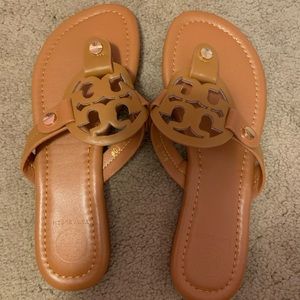 Tan Tory Burch Sandals